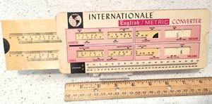 Vintage Internationale English / Metric Sliding Converter Guide - Picture 1 of 3