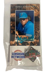 1995 Florida Marlins Rene Lachemann Stadium Giveaway Pin - Picture 1 of 4