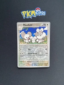 Juego de cartas coleccionables Pokémon Maushold Paldea Evolved 168/193 holograma inverso casi nuevo. - Imagen 1 de 3
