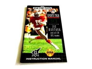 Sega Genesis Sports Talk Football 93 Instruction Manual Only  