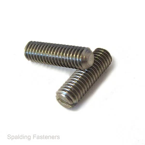 M2 M3 M4 M5 M6 A2 Stainless Steel Cup Point Set Slotted Grub Screws - 2 To 30mm - Picture 1 of 1