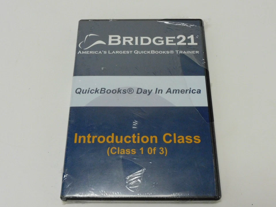 Vintage QuickBooks Video Trainer: Introduction Class 1 Of 3 By Bridge21 Sealed - Image 1 of 4