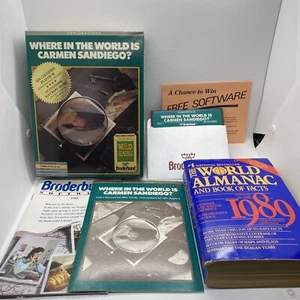 Where in The World Is Carmen Sandiego? Commodore 64/128" - Untested - Picture 1 of 14