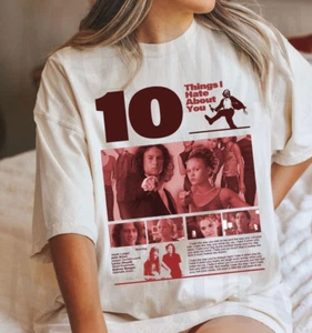 Vintage 10 Things I Hate About You T-shirt, Movie Tee Gift for Woman and Man - Picture 1 of 2