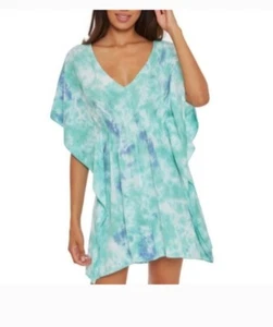 Becca Tie Dye Swim Suit Cover Up Baby Blue Color Size M/L - Picture 1 of 6
