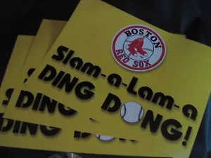 (3 copies) Boston Red Sox Slam-a-Lam-a DING DONG!, Game Time Budweiser World Ser - Picture 1 of 2
