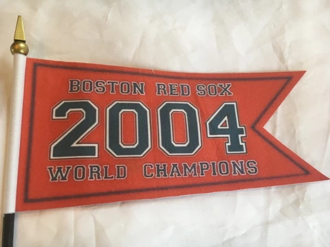 Boston Red Sox  2004 World Series Championship Replica Banner Mini Flag 7" x 3" Cover