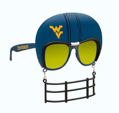 West Virginia Mountaieers Novelty Sunglasses Shaped Helmet/Mask  #934 Cover