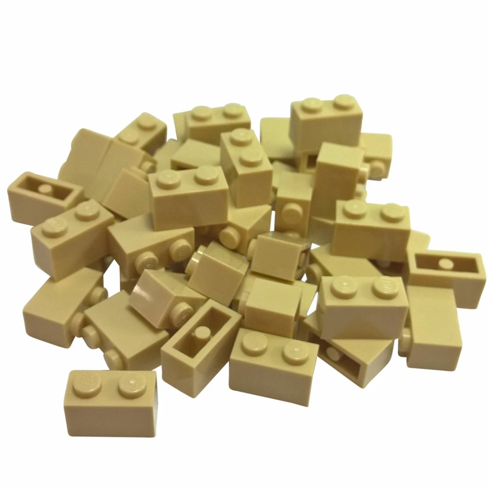 45 NEUE LEGO Brick 1 x 2 Beige - Bild 1 von 1