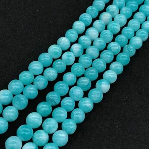 100 Strand 15" Wholesale Blue Quartz Natural Stone Round Spacer Loose Beads8MM - Picture 1 of 7