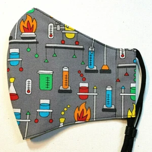 Wissenschaft Nerd Labor Ratte Dr. Fauci alle Größen handgefertigte Gesichtsmaske Filter Nase Draht - Bild 1 von 11