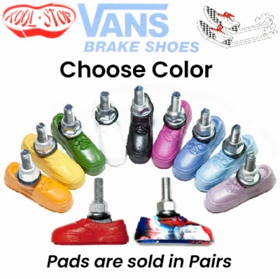 Kool Stop Vans Shoe Brake Pads BMX Bike Brakes Threaded Post Pick Your Color - Image 1 of 2