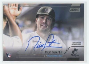 2022 Topps Stadium Club Autograph Nick Fortes RC Auto Miami Marlins - Picture 1 of 2