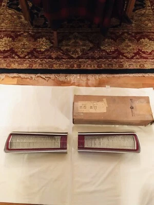 NOS PAIR MOPAR 1968 DODGE POLARA, POLARA 500 TAIL LIGHT BEZELS NIB!!! - Image 1 of 4