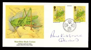 1985 CORONATION STREET, ANNE KIRKBRIDE (DEIRDRE) SIGNIERT INSEKT FDC - Bild 1 von 2