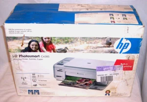 HP Photosmart C4385 All In One Printer Scanner Copier Photosmart Express BAD BOX - Picture 1 of 1