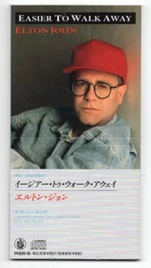 Elton John CD-SINGLE JAPAN 3-Inch EASIER TO WALK AWAY 1991 # PDHR-19 near mint - Picture 1 of 3