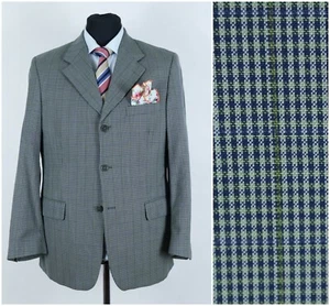 Mens Vintage Check Blazer 40R UK Size TAYLOR & SON Multi Color Sport Coat Jacket - Picture 1 of 12