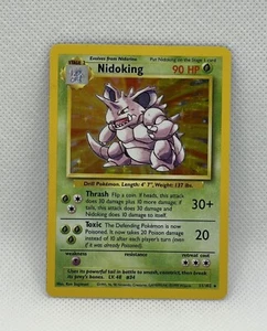 Pokémon TCG Nidoking Basis Set 11/102 Holo unbegrenzt Holo selten - Bild 1 von 3