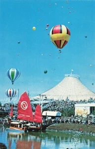 Postkarte Luftballons US Pavillon Weltausstellung Spokane Washington Expo74 1974 - Bild 1 von 2