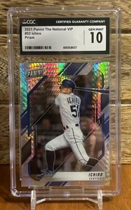 2022 Panini The National VIP Gold Packs - Ichiro Hyper Prizm #53 CGC 10 Gem Mint - Picture 1 of 2