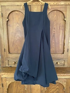 ELM Design 3 M L schwarz Midikleid verstellbar Blase asymmetrisch Poufy Saum - Bild 1 von 8