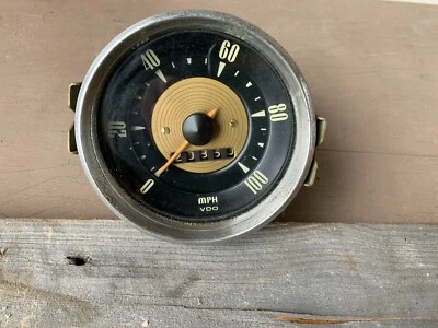 VDO DKW AUTO UNION 1000s/ 3=6 SPEEDOMETER MPH  - Image 1 of 4