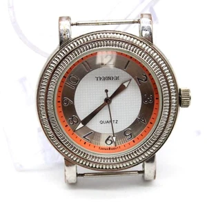 Bijoux Terner Watch Unisex Silver Tone Stainless Steel Classic White Quartz Dial - Picture 1 of 4