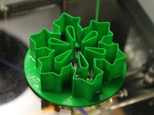 Copo de nieve galletas pastelería galletas cortador glaseado fondant hornear arcilla cocina Navidad - Imagen 1 de 3