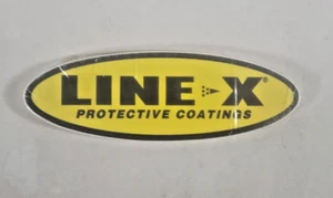 Line -X BedLiner Coatings/under Body Vinyl Truck Yellow Sticker 6”X 2” Line-x - Picture 1 of 1
