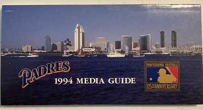 1994 San Diego Padres MLB Baseball Media Guide - Image 1 of 4