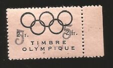 O) 1952 CIRCA-FRANCE, OLYMPIC RINGS ABOVE-FRENCH SWIMMING FEDERATION ORIGINALLY 