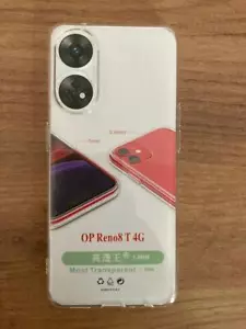 COVER PER OPPO RENO 8T 4G MORBIDA TRASPARENTE BUMPER CELLULARE + PELLICOLA - Foto 1 di 3