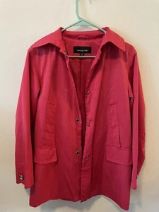 Jones New York XS Pink Blazer Jacket Linen Blend Lined Hook Front Long Sleeve - Picture 1 of 3