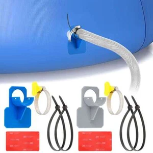 1/2/4 Swimming Pool Pipe Holder Mount for Above Ground Soft Hose Bracket Tool - Foto 1 di 17