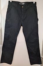 Carhartt Men's 36x32 Black Relaxed Fit Twill Utility Work Pants NWT BN0324