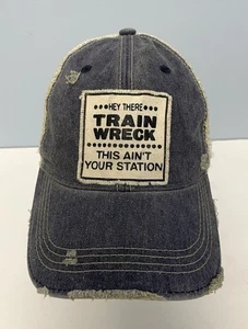 Hey There Train Wreck This Ain’t Your Station Trucker Hat Adjustable Cap - Picture 1 of 7
