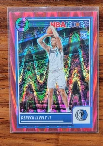 2023-24 Panini Hoops Premium Stock Dereck Lively II RC Red Seismic /199 #253 - Picture 1 of 4