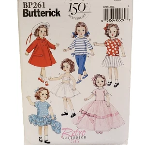 Butterick 150 Anniversary 18 Doll Clothes Sewing Pattern UNCUT BP261 Retro 50s - Picture 1 of 6
