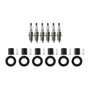 Denso 6 Double Platinum Spark Plugs & NGK 6 Coil Boot Kit for CL TL Accord V6 - Picture 1 of 1
