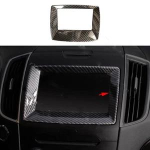 Carbon Fiber Color Center Navigation Cover Trim Fit For Ford Edge 2015-2018 - Picture 1 of 7