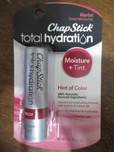 Chapstick Total Hydration Hint of Color Moisture Tint Merlot Pink Red - Picture 1 of 1