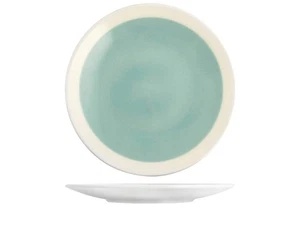 H&h Piatto In Earthenware Soleil Bianco Azzurro Tondo 33 Tab - Imagen 1 de 3