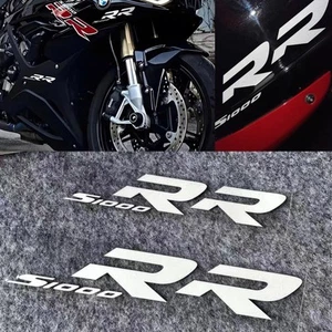 2x Weiß Karosserie Seite Faring Aufkleber Decal Reflektierend für BMW S1000RR RR Zeichnung - Bild 1 von 16