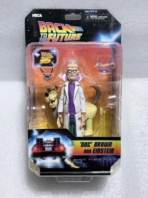 NECA BACK TO THE FUTURE 6" TOONY CLASSICS 'DOC' & EINSTEIN ACTION FIGURE ~NEW~ - Image 1 of 4