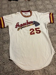 Vintage 1970s Apaches Game Worn Wilson Jersey Size 44 #25 Chain Stitched MiLB U - Picture 1 of 9