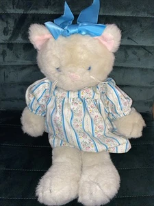 Farm Floppies Kitty Kitten 15in Plush Vintage 1984 North American Bear Co. Clean - Picture 1 of 11