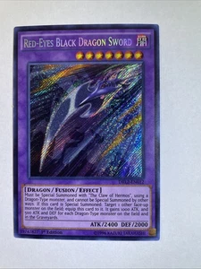 Yugioh Red-Eyes Black Dragon Sword DRL2-EN012 Secret Rare 1st Ed NM-M+ - Picture 1 of 11