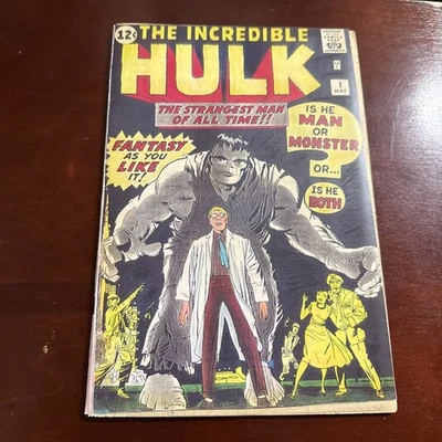 Hulk 1 coverless & Incomplete w/ color copies of missing parts 1962 - Image 1 of 4