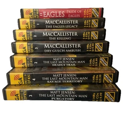 Graphic Audio CD Books Lot of 7 William W Johnstone - MacCallister  Jensen + - Imagem 1 de 4